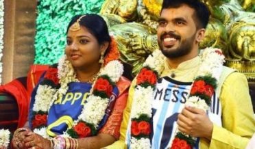 INDIAN NEW COUPLE WEARING MESSI SHIRT