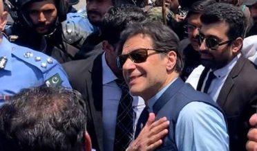 imran khan in ihc after getting bailed from cases