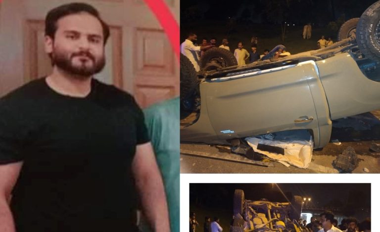 Tariq Fazal Ch Son Death in Traffic Accident in Isb