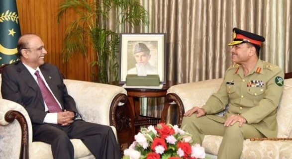 ARMY CHIEF AND PRESIDENT MEETING