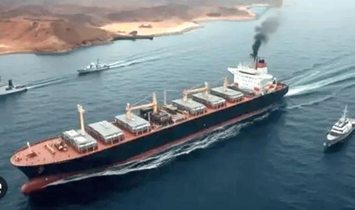 ship passing through Straight of Hurmuz